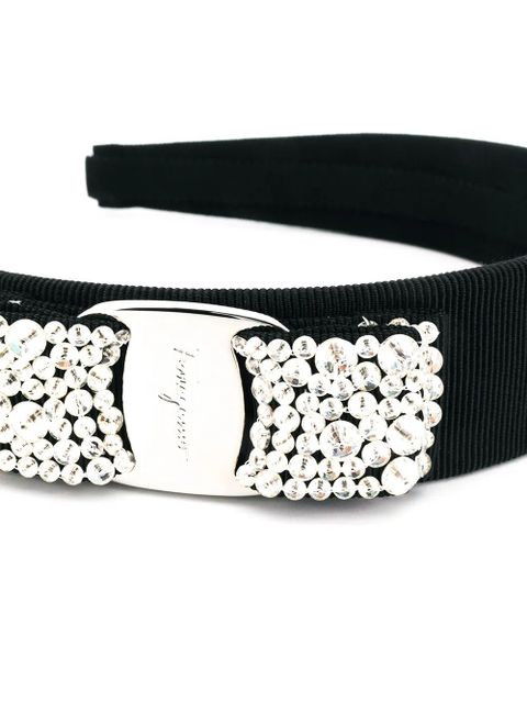 Ferragamo crystal-embellished headband - Black