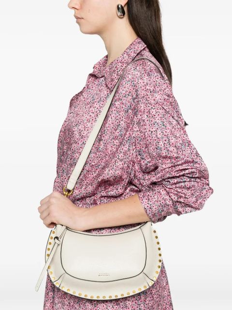 ISABEL MARANT Oskan Moon studded leather shoulder bag - Neutrals - zdjęcie produktu nr 2