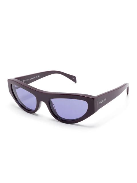 Gucci Eyewear cat eye-frame sunglasses - Purple - zdjęcie produktu nr 2