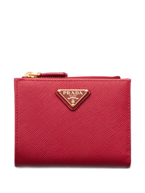 Prada small saffiano leather wallet - Red - zdjęcie produktu nr 1