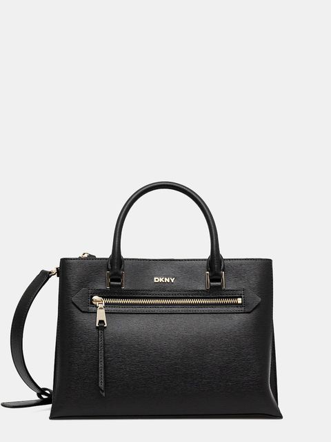 Dkny torebka skórzana kolor czarny R52D3K46 - zdjęcie produktu nr 1