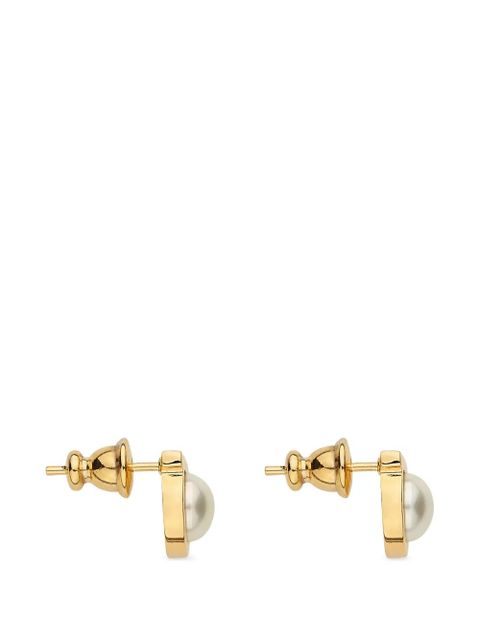 Ferragamo Gancini faux-pearl earrings - Gold - zdjęcie produktu nr 2