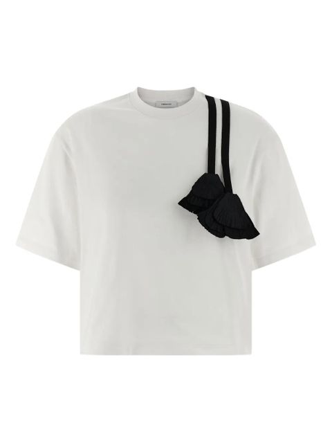 Ferragamo pleated-tassel T-shirt - White - zdjęcie produktu nr 1