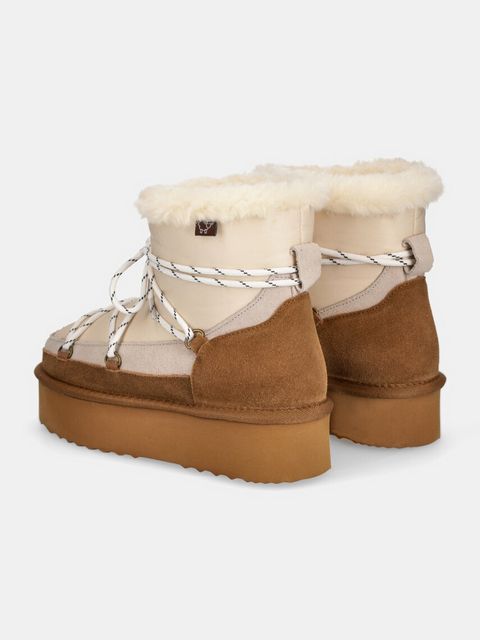 Answear Lab śniegowce kolor brązowy