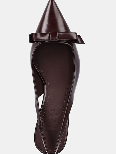 Answear.LAB szpilki skórzane kolor bordowy