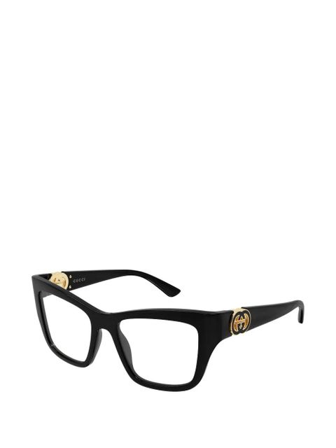 Gucci Eyewear Interlocking G cat-eye glasses - Black - zdjęcie produktu nr 2