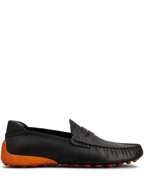 Tod's logo-debossed loafers - Black - zdjęcie produktu nr 1