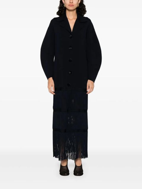 KHAITE fringed coat - Blue - zdjęcie produktu nr 2