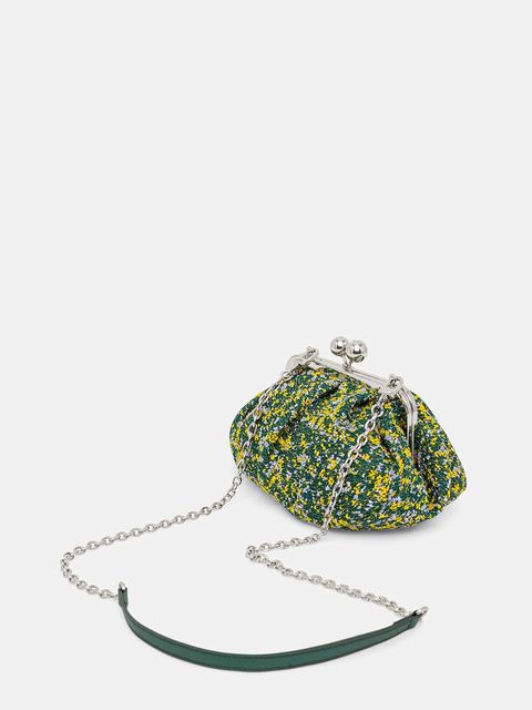 Weekend Max Mara torebka z dodatkiem wełny ACCENNI kolor zielony 2615511154600