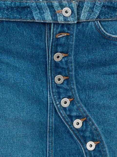 Jean Paul Gaultier swirl-pattern denim jacket - Blue - zdjęcie produktu nr 1