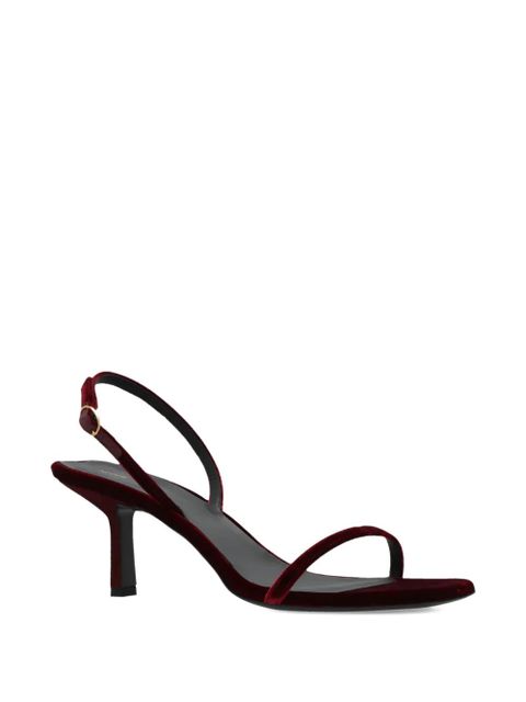 NEOUS 80mm velvet-textured heeled sandals - zdjęcie produktu nr 2