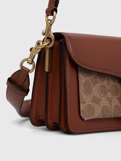 Coach torebka skórzana Tabby 26 kolor brązowy