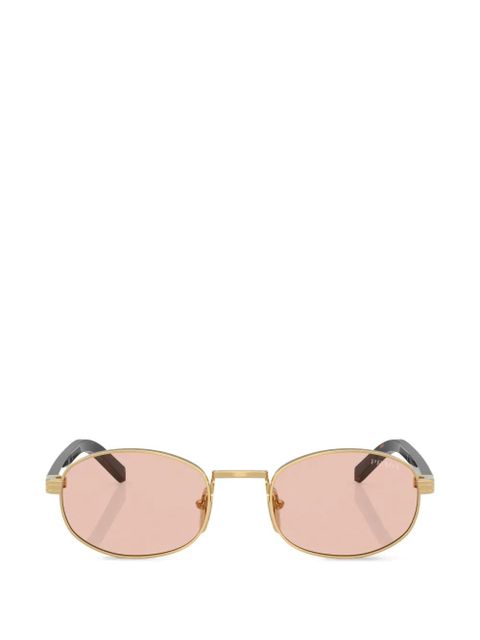 Prada Eyewear oval-frame sunglasses - Gold - zdjęcie produktu nr 1