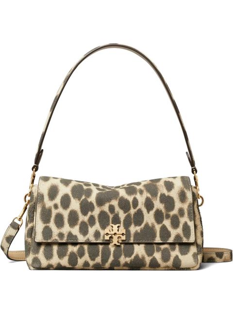 Tory Burch small Charlie suede shoulder bag - Neutrals - zdjęcie produktu nr 1