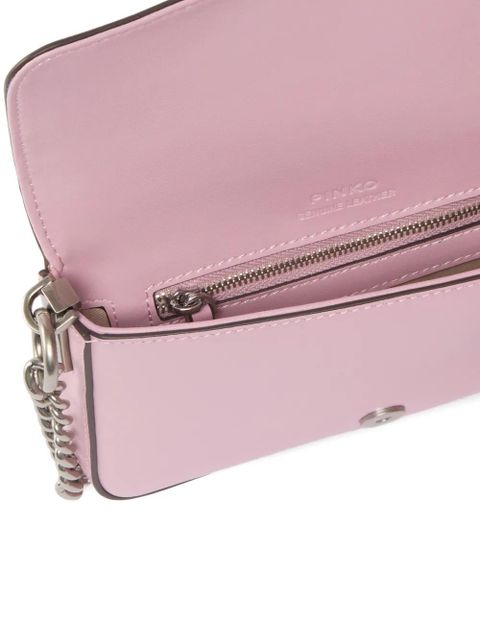 PINKO Love One Micro leather cross body bag