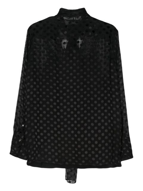 Givenchy polka dot-devoré blouse - Black - zdjęcie produktu nr 2