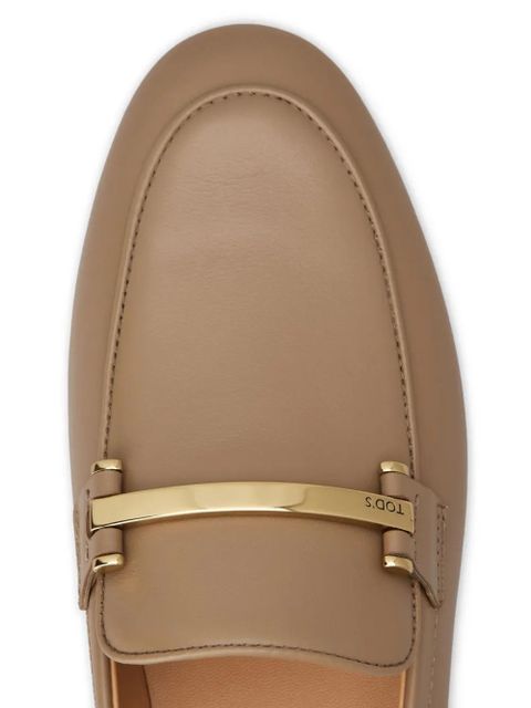 Tod's leather loafers - Neutrals