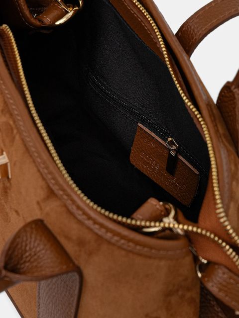 Answear.LAB torebka skórzana kolor brązowy