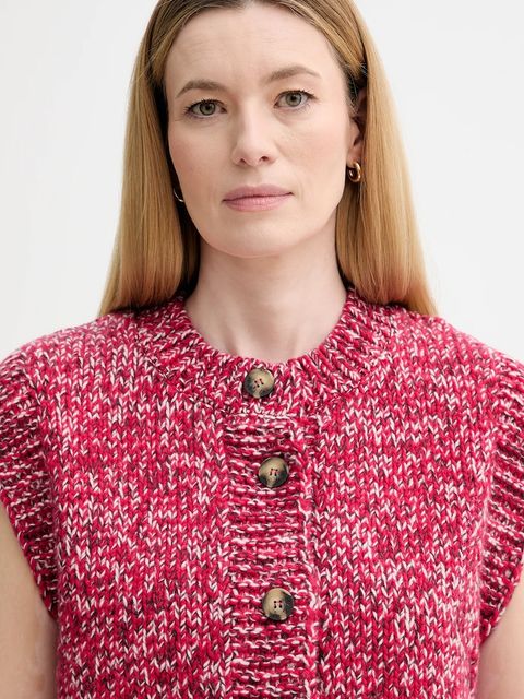 Marc O'Polo kamizelka z dodatkiem wełny damski kolor czerwony 5000007880