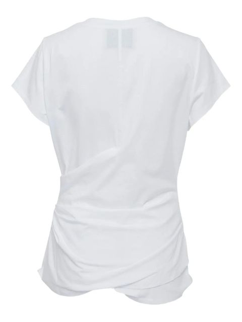 3.1 Phillip Lim draped short-sleeve t-shirt - White - zdjęcie produktu nr 2