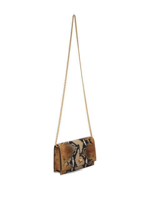 Alexander McQueen snakeskin shoulder bag - Brown