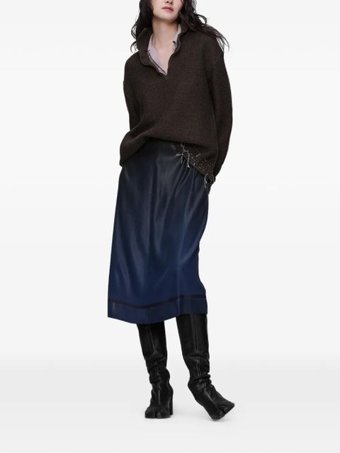 Maison Margiela wool zip sweater - Brown