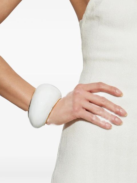 Jacquemus Raisin sculptural cuff bracelets - White - zdjęcie produktu nr 2