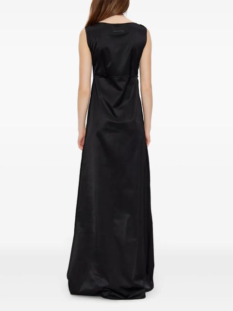 MM6 Maison Margiela stitch-logo dress - Black