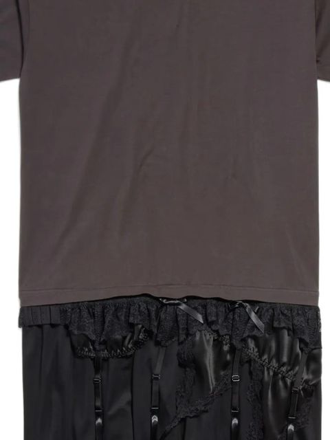 Balenciaga Lingerie cotton mini T-shirt dress - Grey - zdjęcie produktu nr 2