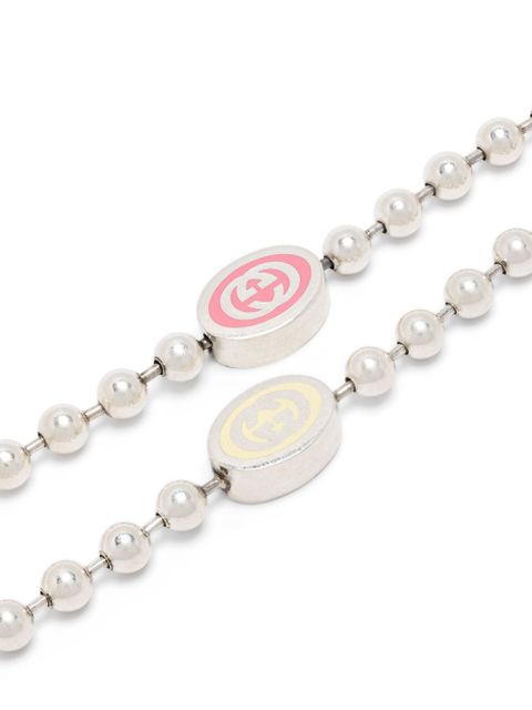 Gucci sterling silver Interlocking G necklace