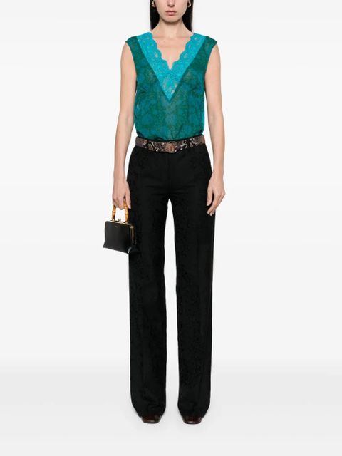 ETRO paisley-jacquard trousers - Black - zdjęcie produktu nr 2