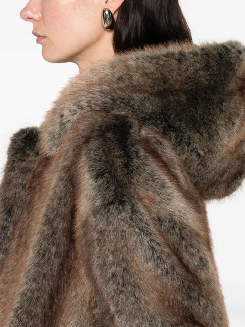 The Frankie Shop Emma hooded pocket jacket - Brown