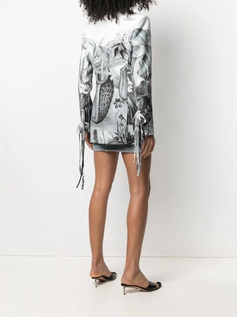 Off-White Botanical single-breasted blazer