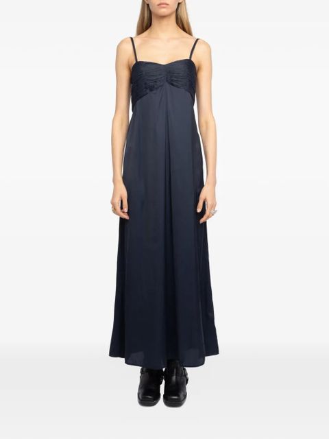 Zadig&Voltaire ruched rippie midi dress - Blue - zdjęcie produktu nr 2