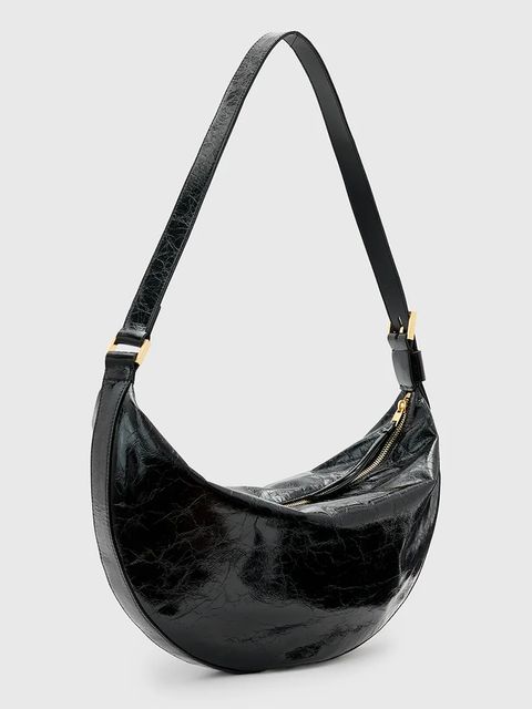 AllSaints torebka skórzana HALF MOON - zdjęcie produktu nr 1