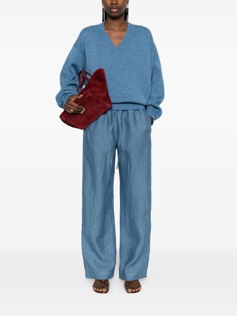 Róhe drawstring palazzo pants - Blue - zdjęcie produktu nr 2