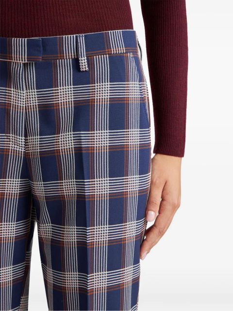 ETRO checkered trousers - Blue