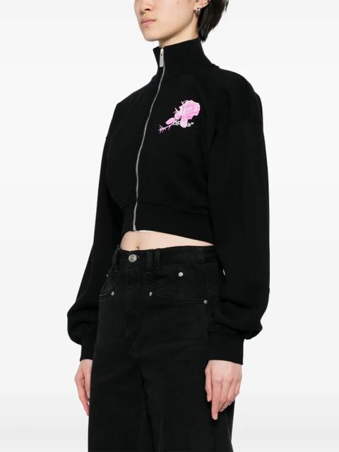 Off-White logo-print sweatshirt - Black