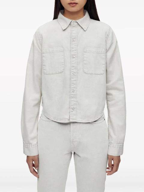 RE/DONE press-fastening denim shirt - Neutrals - zdjęcie produktu nr 2