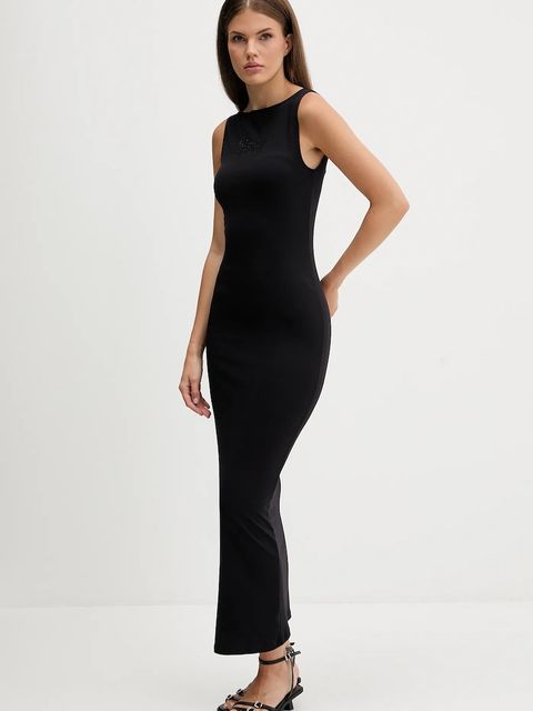 Juicy Couture sukienka kolor czarny maxi prosta JCWED225318 - zdjęcie produktu nr 2