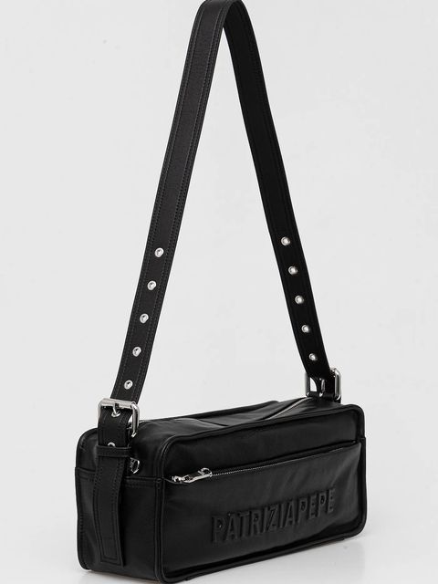 Patrizia Pepe torebka skórzana kolor czarny 2B0148 L113