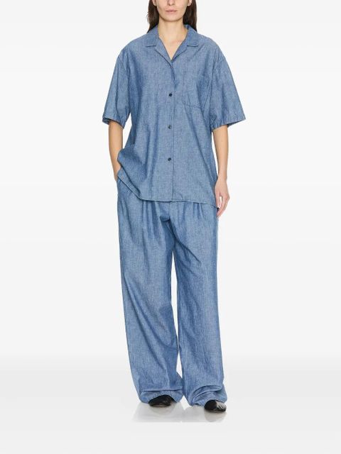 The Row short-sleeve collared shirt - Blue