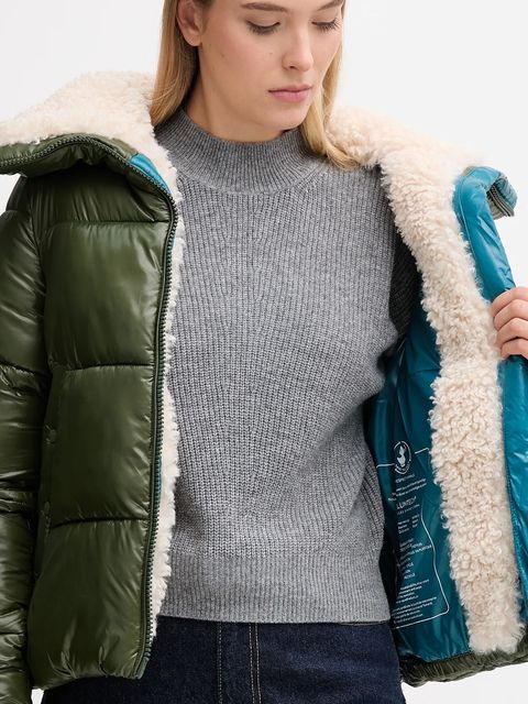 Save The Duck kurtka MOMA kolor zielony zimowa D30974W.LOVE21