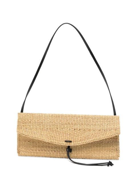 Muun Motto woven straw shoulder bag - Neutrals - zdjęcie produktu nr 1