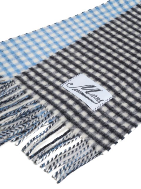 Marni gingham scarf - Black