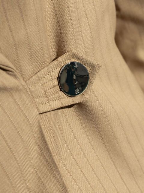 GANNI striped blazer - Neutrals