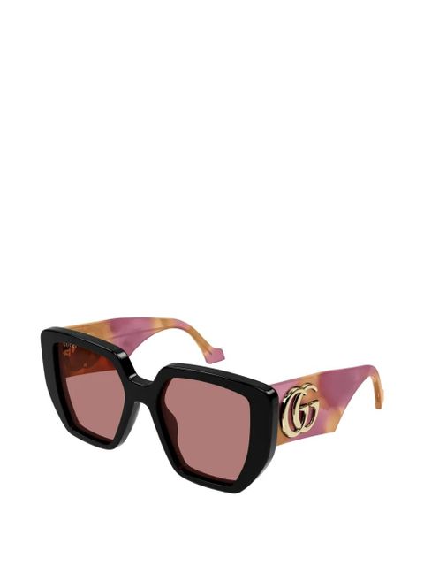 Gucci Eyewear geometric-frame sunglasses - Black - zdjęcie produktu nr 2