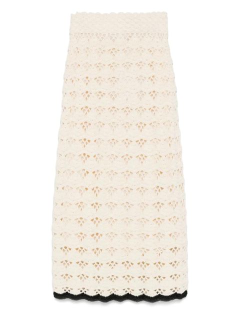 ZIMMERMANN Rhiannon midi skirt - Neutrals - zdjęcie produktu nr 1