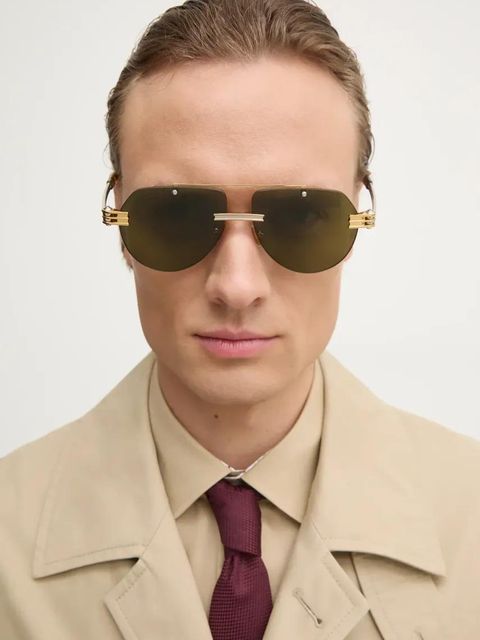 Bottega Veneta okulary kolor złoty BV1342S - zdjęcie produktu nr 1