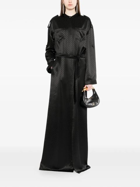 TOM FORD polka-dot tie waist dress - Black - zdjęcie produktu nr 1